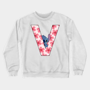 Stitch letter Crewneck Sweatshirt